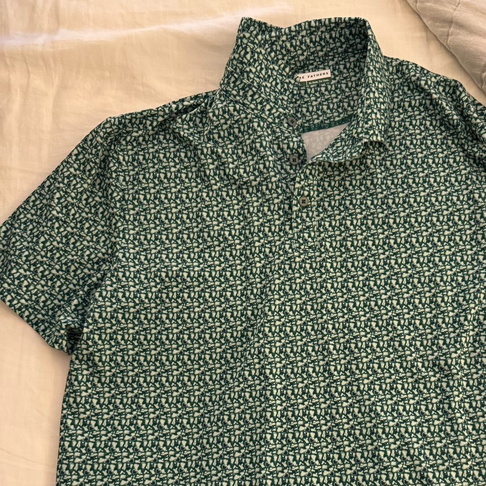 Fore Fathers - Patterned Green Men's Shirt
Size XL